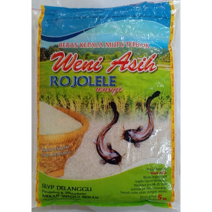

Lezat- Beras Rojolele Wangi 5 kg Weni Asih