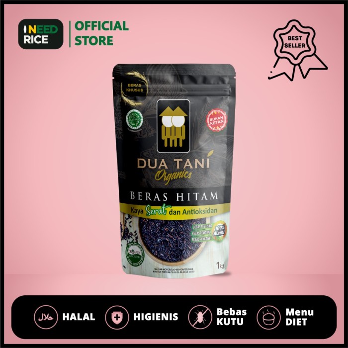 

Lezat- Beras Hitam Organik Dua Tani 1kg