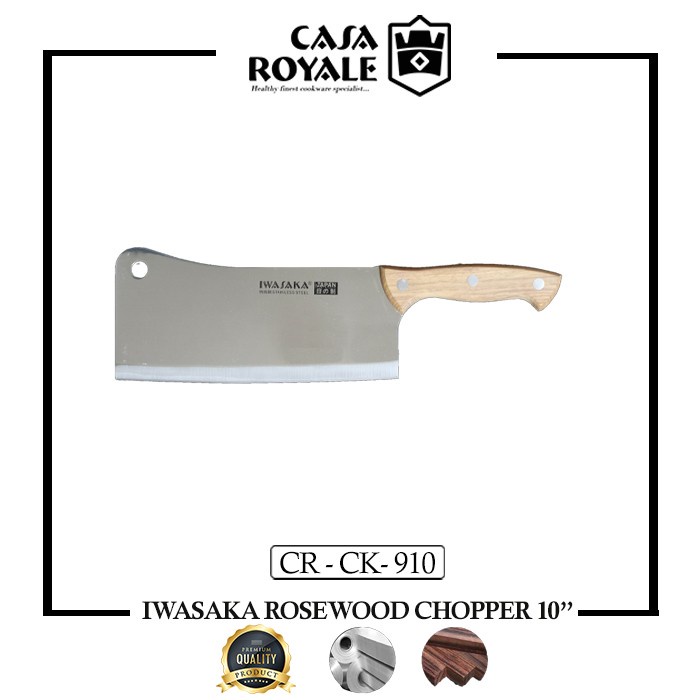 PREMIUM PISAU DAGING IWASAKA GIANT CHOPPER 10" CR-CK-910 (PREMIUM QUALITY)