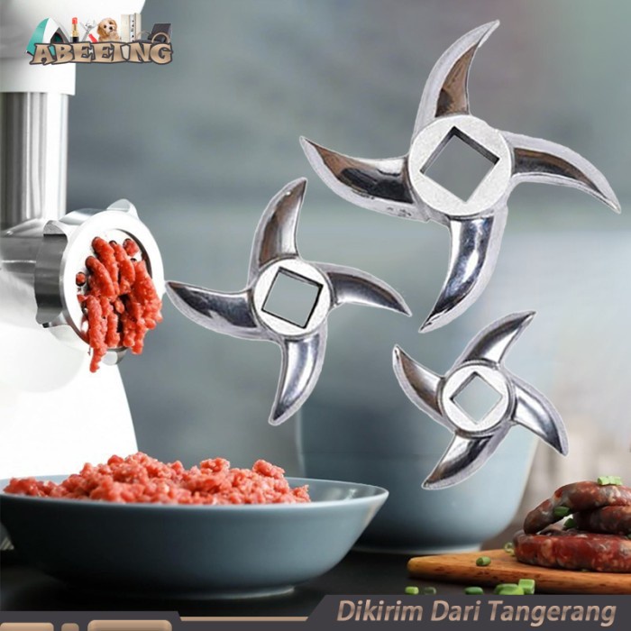 PREMIUM Pisau Giling Daging No 8/12/42 Stainless Steel Pisau Giling Daging