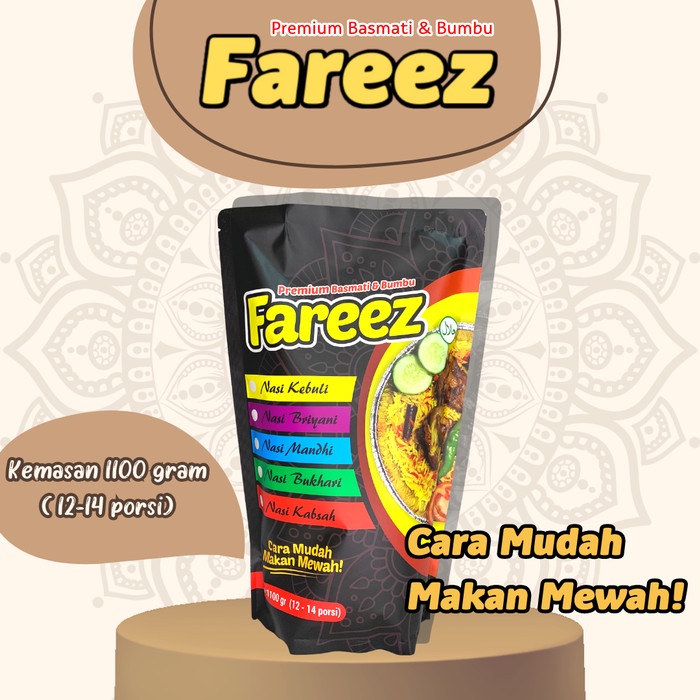 

EF112 Farezz Basmati Instan 1kg(Basmati+Bumbu) CUCI GUDANG