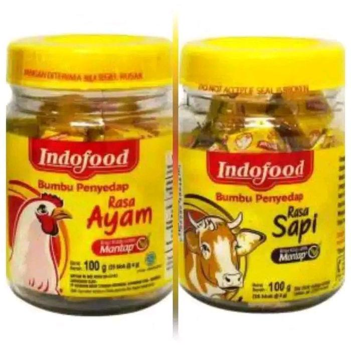 

ZW327 INDOFOOD KALDU SAPI & AYAM 100 GR 25 PCS PENYEDAP RASA / BUMBU MASAK INSTAN / KALDU BALOK BLOK