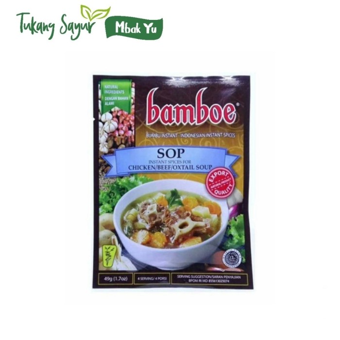 

ME985 bamboe bumbu sop instan 49g BIG SALE