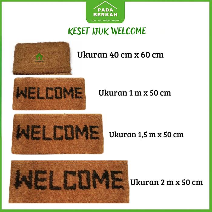 PREMIUM Keset Ijuk Welcome Sabut Kelapa/ Keset Sabut Kelapa/ Keset kesed welcome serabut ijuk kelapa