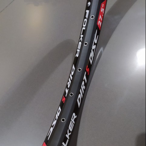 Rim Velg Sepeda MTB 27.5 32H Folker Dirt 5 Disc Brake Lebar 4cm DH FR