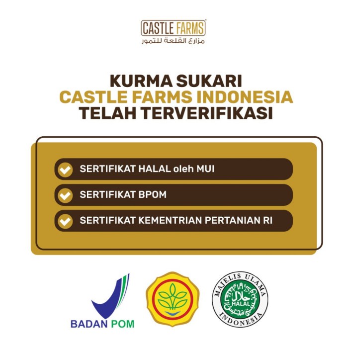 

Lezat- Castle Farms Kurma Sukari Kemasan Ember 850 gr