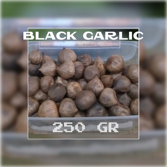 

Lezat- BAWANG PUTIH HITAM TUNGGAL-BAWANG HITAM LANANG-BLACK GARLIC 250GR