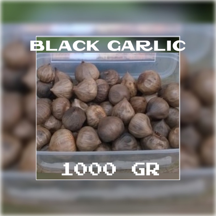 

Lezat- BAWANG PUTIH HITAM TUNGGAL-BAWANG HITAM LANANG-BLACK GARLIC 1000GR 15h
