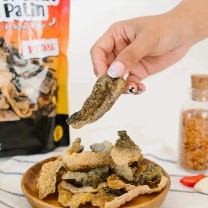 

Kerupuk Kulit Ikan Patin 100gr - cemilan keto - Snack Keto friendly
