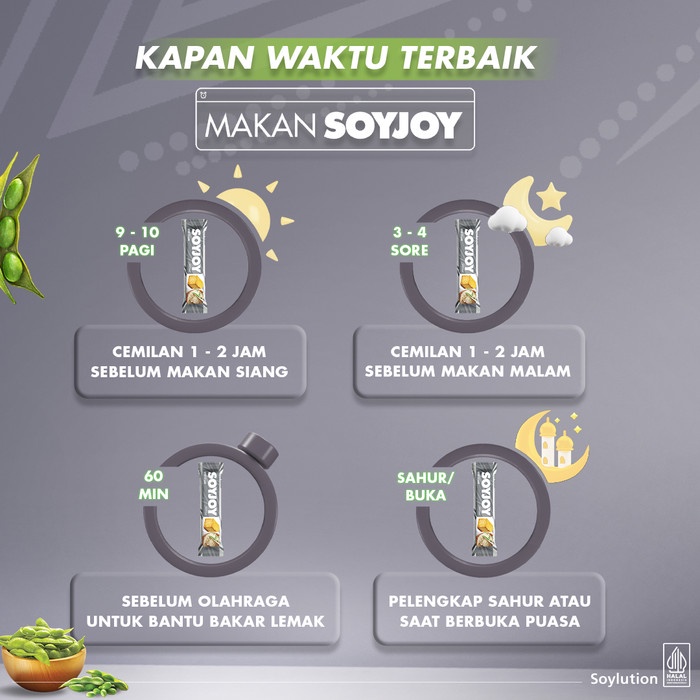 

SOYJOY Snack Bar Kedelai Open Sesame isi 6 Bar