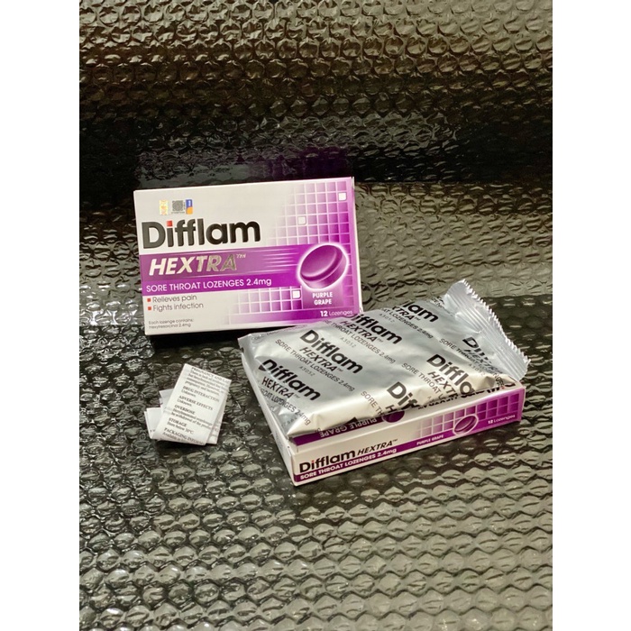 

Difflam Lozenges Hextra Permen tenggorokan isi 12 Sore throat
