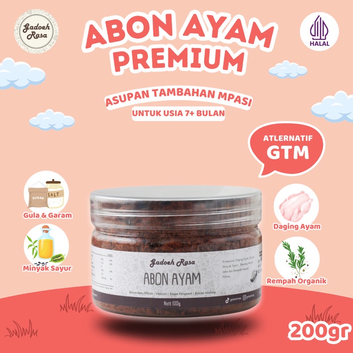 

Abon Ayam Premium Gadoeh Rasa