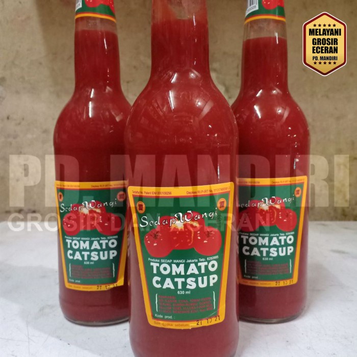 

Lezat- SEDAP WANGI TOMATO CATSUP 630 ML / Saus Saos Tomat