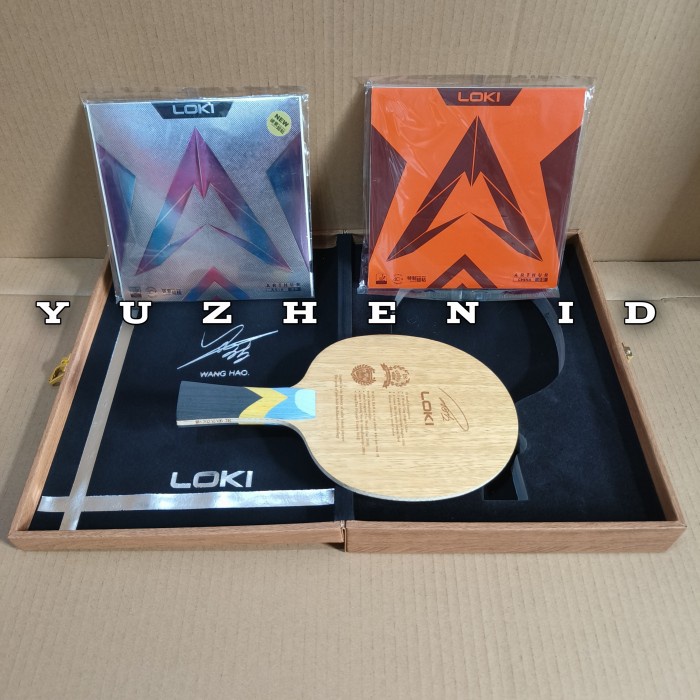 Bet Kayu Pingpong LOKI Honor Wanghao Aromatik Carbon Original