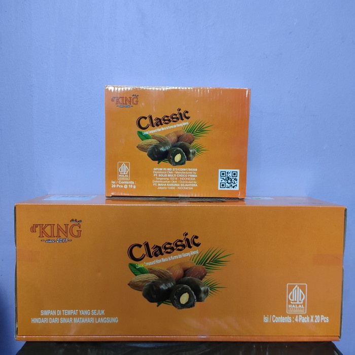 

1 Dus (4 Kotak) Classic Cokelat isi Kurma dan Kacang Almond