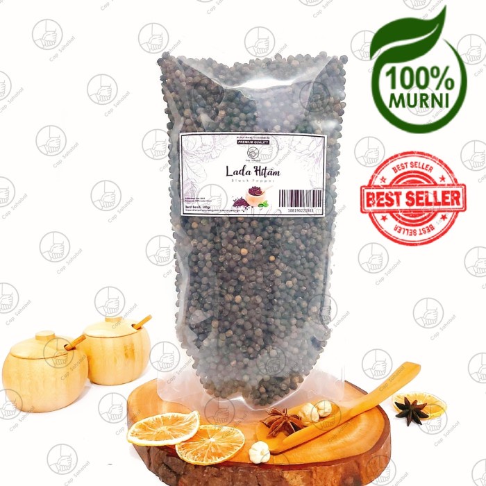 

500gr Biji Lada Hitam Utuh / Whole Black Pepper / Rempah / JSR 100%