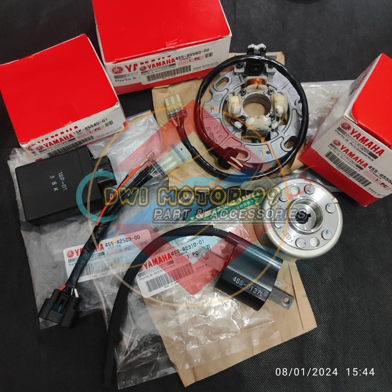 HTC FULLSET IGNITION PENGAPIAN  SET YZ 125 YZ125 YZ JAPAN ORIGINAL YAMAHA SET PICK UP PANJANG RX KIN
