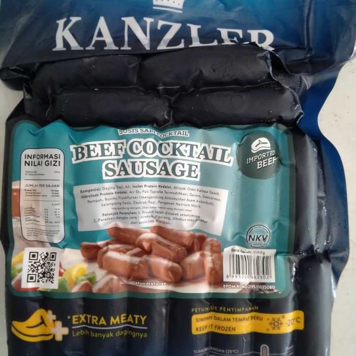 

Lezat- Kanzler Beef Cocktail Sausage 500gr