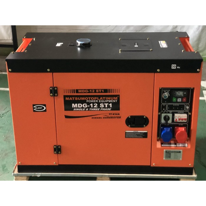 Produk Terlaris Diesel Generator Genset Silent 10000 Watt Platinum MDG-12ST1 220/380V