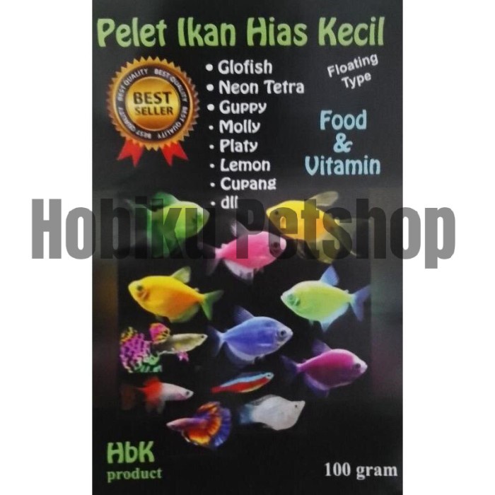 Makanan Ikan Hias Kecil Danio Glowfish 100 gram HBK