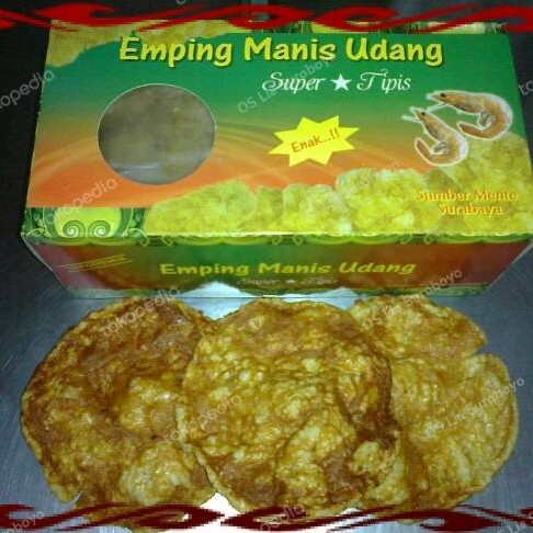 

Emping Mlinjo Super Tipis Bumbu Udang Manis/Manis Pedas