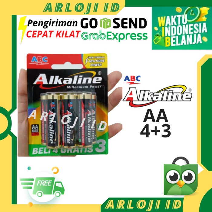 BATERAI ALKALINE ABC AA AAA isi 6 Isi 7 Batre ABC Alkaline A2 A3