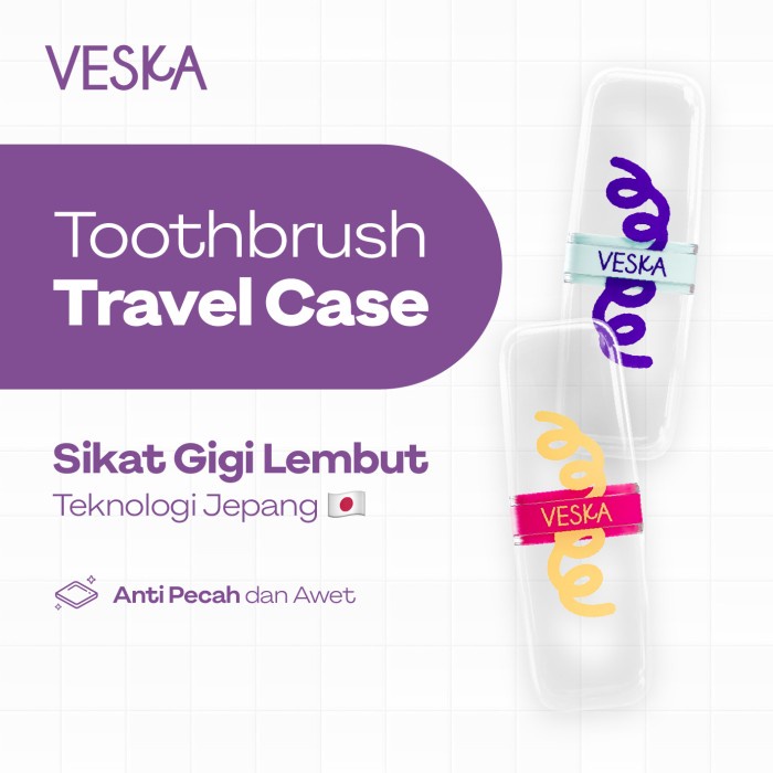 Veska by LEKA Toothbrush Travel Case