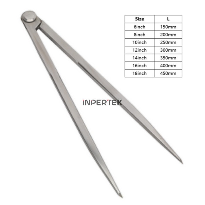 

JANGKA BESI 12" JANGKA LURUS JANGKA BUBUT 12" LEG DIVIDER CALIPER 12