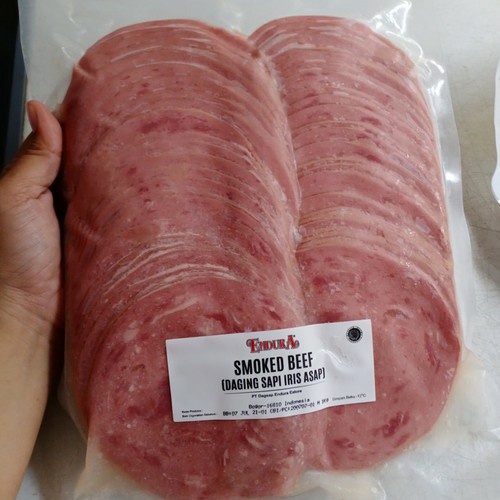 

Lezat- ENDURA SMOKE BEEF 1KG DAGING SAPI 100% HALAL, IRISAN DAGING SAPI ASAP.