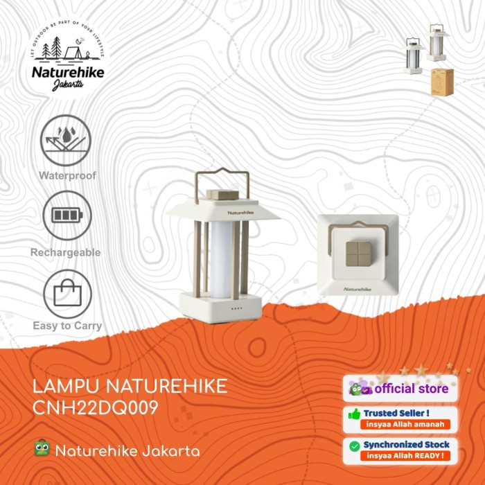 LAMPU LENTERA GANTUNG LED PORTABLE TENDA CAMPING NATUREHIKE CNH22DQ009