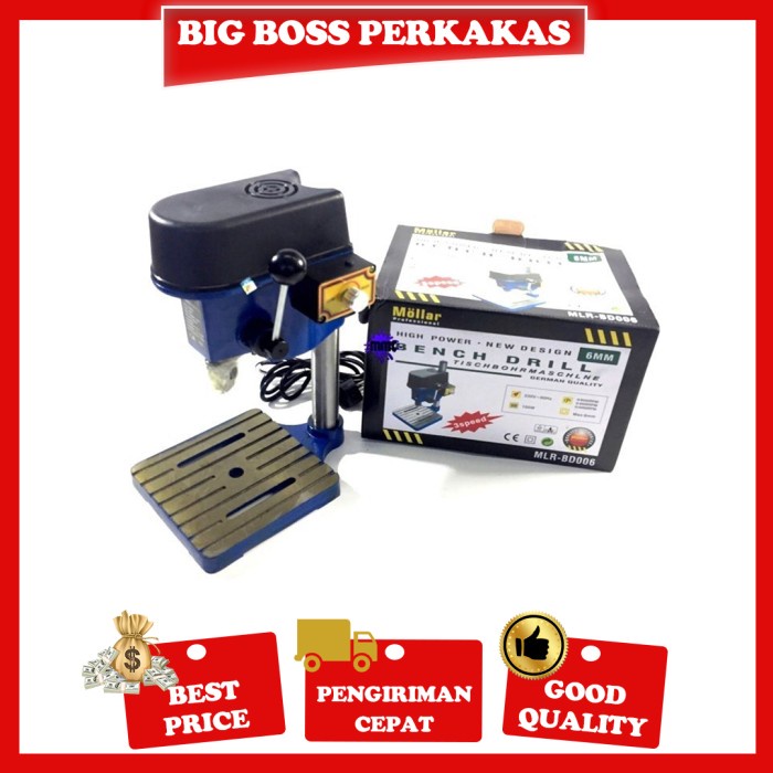 MOLLAR BOR DUDUK MINI 6MM BENCH DRILL VARIABLE SPEED MLR - BD006