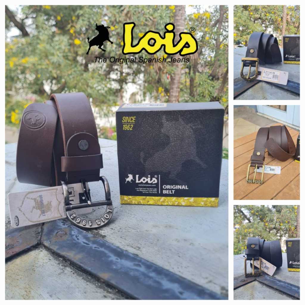 TrendyGaya- Ikat Pinggang Pria LOIS Original 100 Persen Asli / Gesper Lois