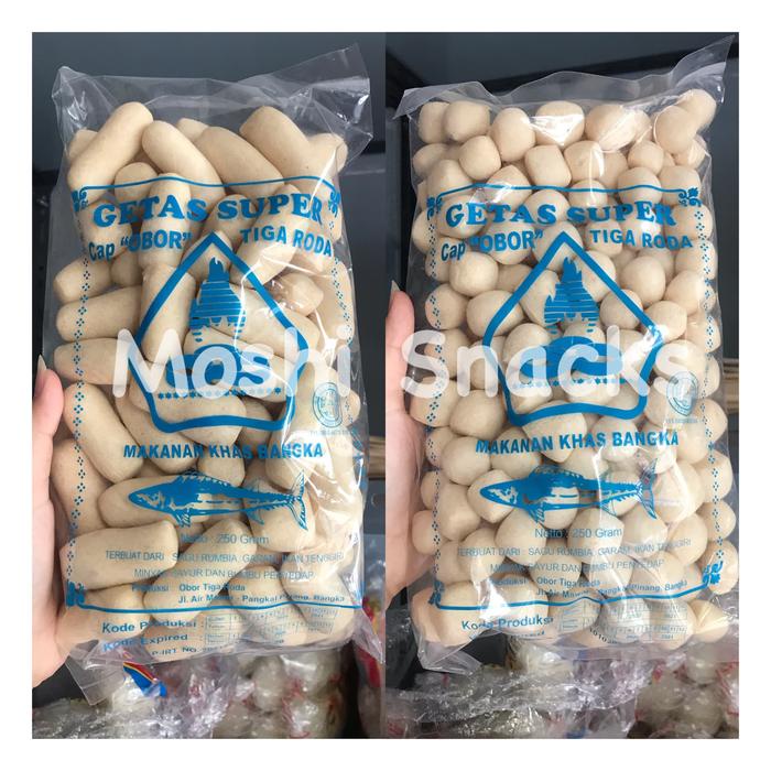 

Getes Cap Obor Tiga Roda Biru Asli Bangka / Getas Kerupuk Ikan 250Gr
