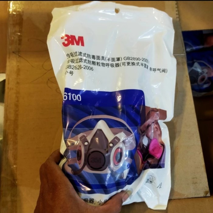 masker 3m respirator 6100