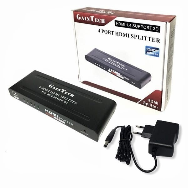 Hdmi Splitter 4 Port Gaintech Spliter