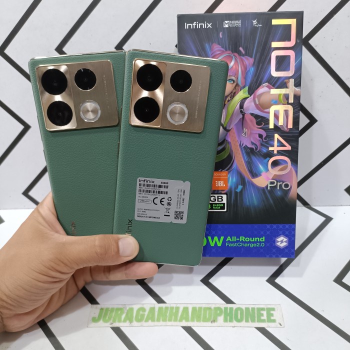 Infinix Note 40 Pro 4G 8/256GB Hp Second Bekas Fullset *