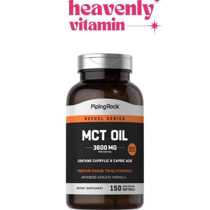 Pipingrock Piping Rock Mct Oil 3600 Mg - 150 Softgels