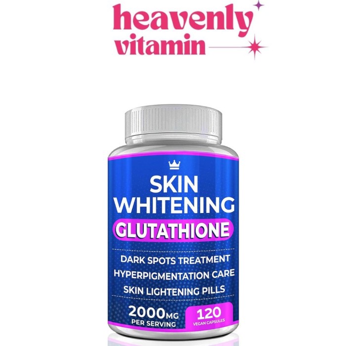 Skin Whitening Glutathione 2000Mg Dark Spots Anti Aging Melasma