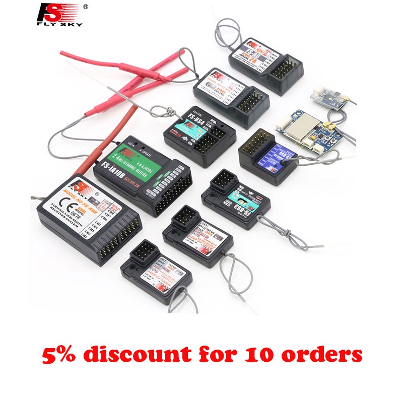 NEW Flysky FS-GR3E FS-A3 FS-A6 FS-R6B FS-X6B FS-iA6 FS-iA6B FS-BS6 FS-A8S FS-R9B FS-iA10 FS-iA10B Rc