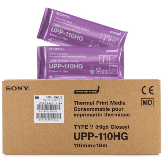 

kertas sony usg 110 hg high V glossy printing paper compatible 5 roll