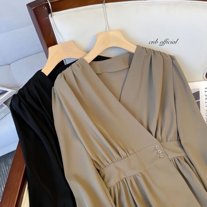 AYRA BLOUSE ATASAN MODEL KIMONO - KIMONO WANITA JUMBO - BAJU KERJA WANITA BIG SIZE - UKURAN S M L XL
