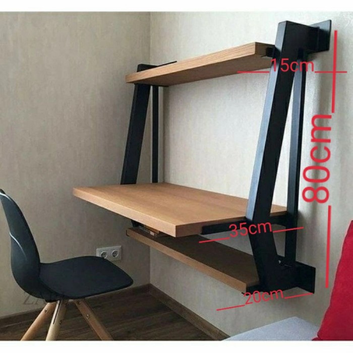 rak meja kerja rangka besi rak besi meja belajar, meja laptop