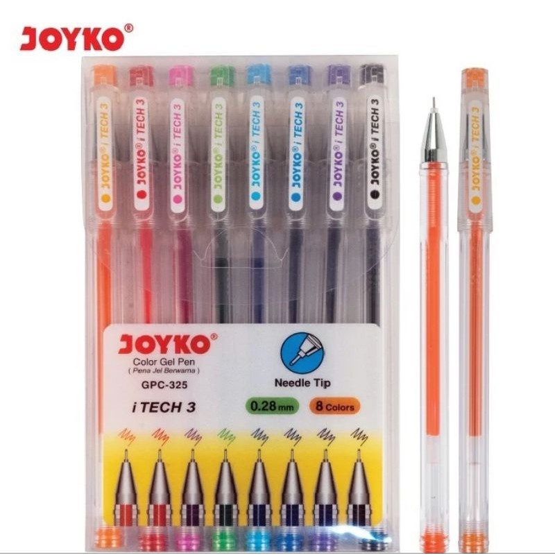 

Pulpen Gel 8 Warna Joyko Gpc-325 Itech 3 ( 1 Set )