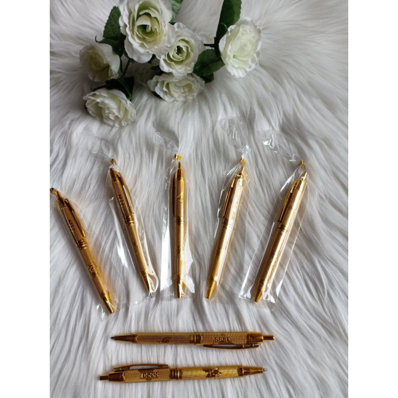 

( Isi 100Pcs) Pulpen Emas Perak Kemasan Plastik