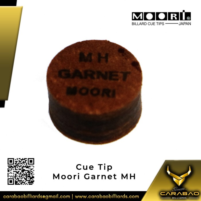 Original.. Moori Cue Tip Garnet (Mh) - Cue Tip Billiard