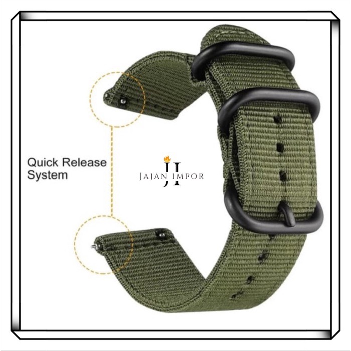 TERBARU.. STRAP NATO KANVAS 26MM QUATIX TACTIX FENIX 3 5X 6X 7X D2 BRAVO CHARLIE