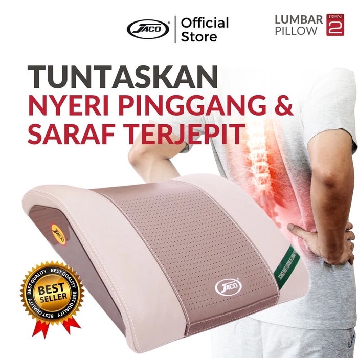 CUCI GUDANG.. JACO LUMBAR PILLOW GEN 2 BANTAL TERAPI TULANG BELAKANG
