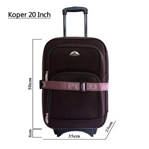 YOK DI ORDER KOPER 20 INCH POLO GEAR POLO TWIN BAHAN KAIN ORIGINAL UKURAN KABIN