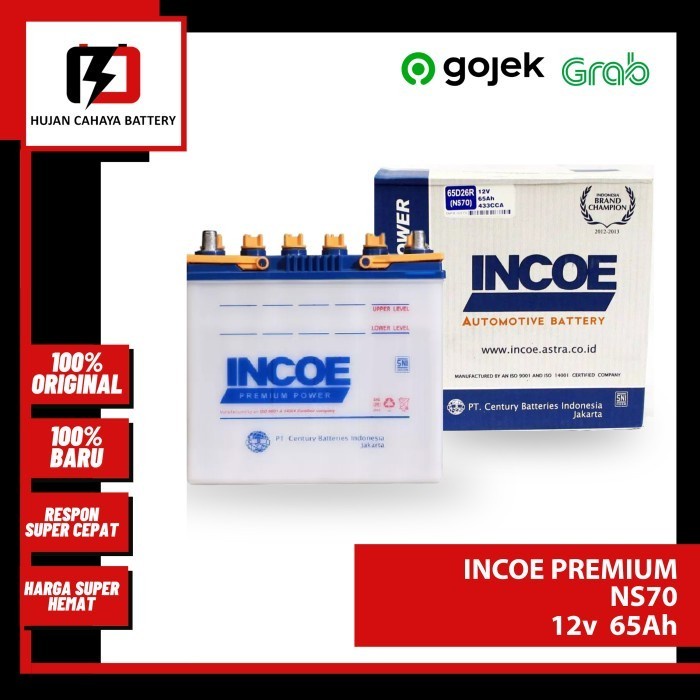 AKI MOBIL INCOE PREMIUM NS70 / NS-70 / NS70 - AKI CHERY TIGGO ORIGINAL