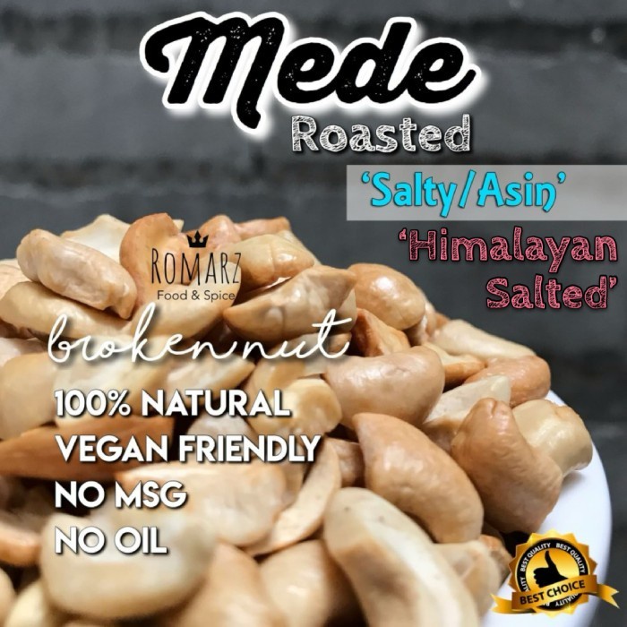 

(TopSeller) KACANG MEDE OVEN ASIN PECAH - 500gr MEDE PANGGANG MENTE OVEN PECAH